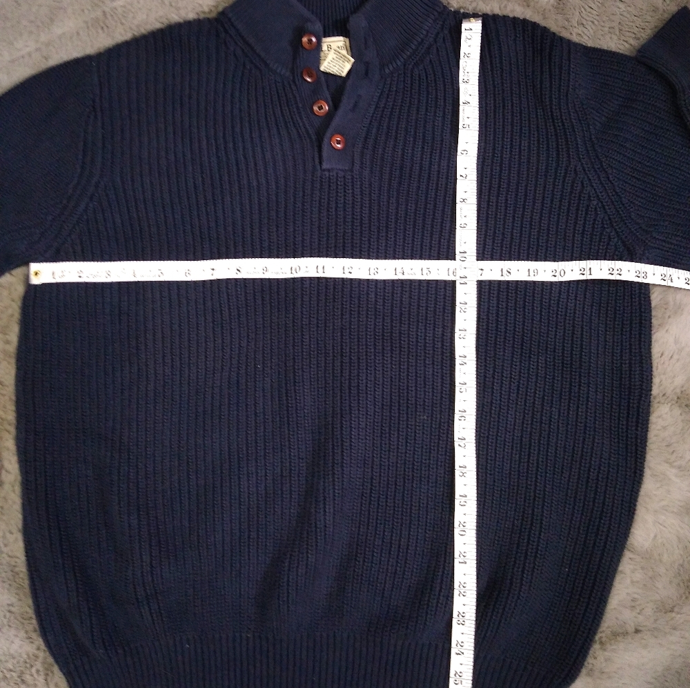 Vintage LL Bean Button Collar Sweater Oversized Fit XL - Picture 4 of 4